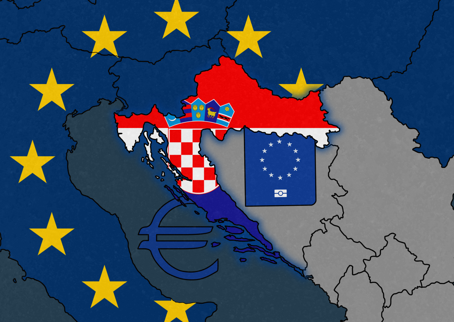 Croatia joins Eurozone and Schengen