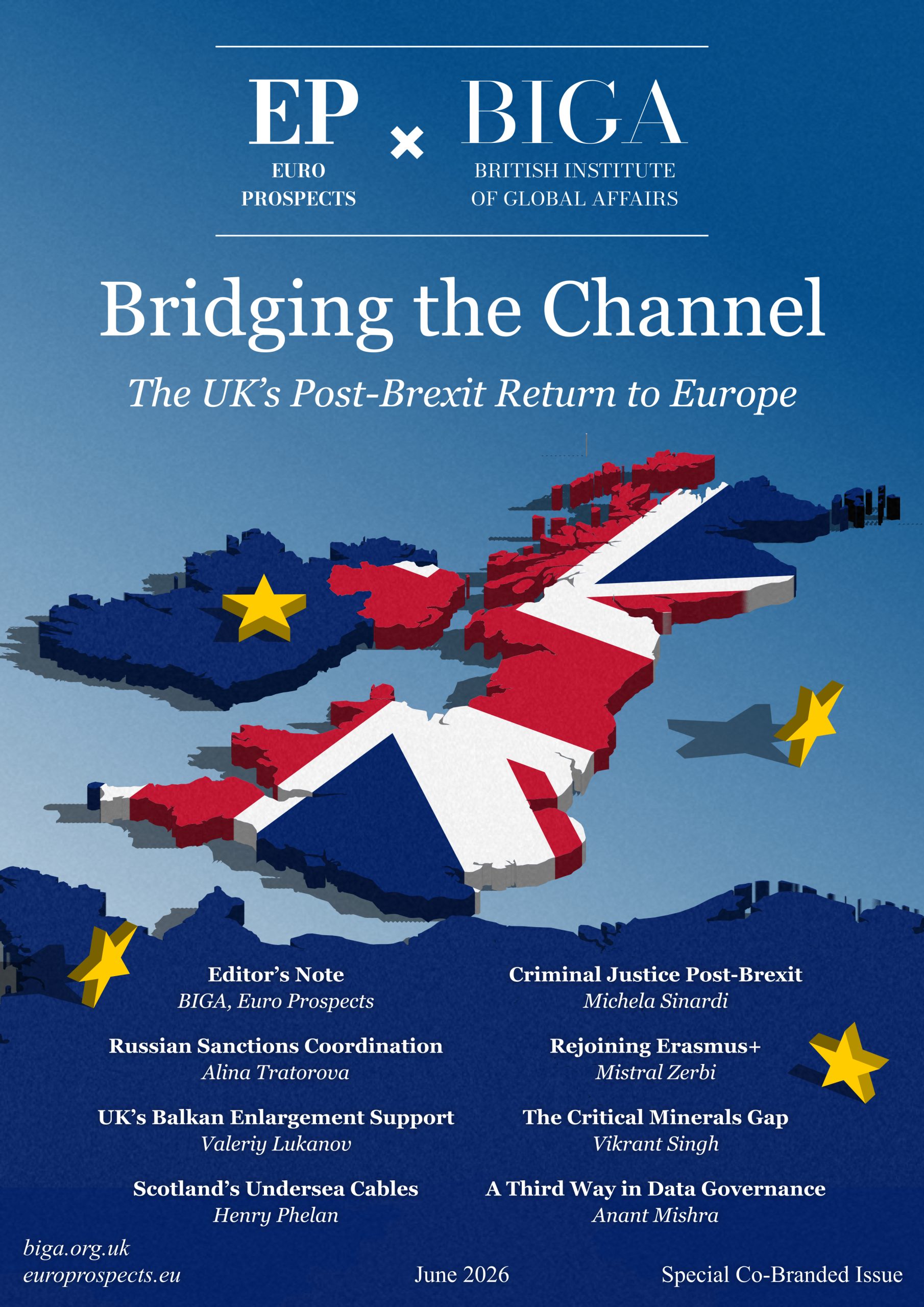 Bridging the Channel — EP x BIGA Co-Branded Edition cover