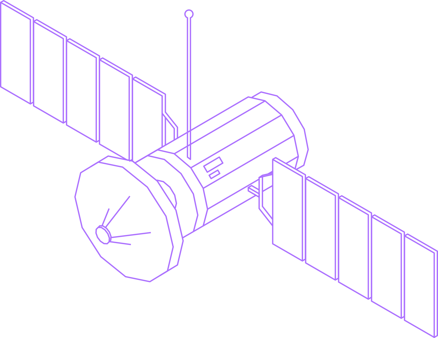 Illustration representing European satellite sovereignty and the IRIS&sup2; programme